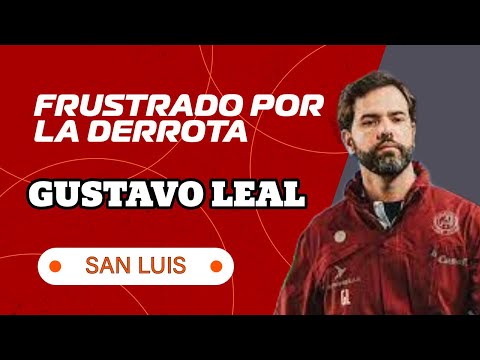 Frustrado Gustavo Leal por la derrota de San Luis ante Chivas