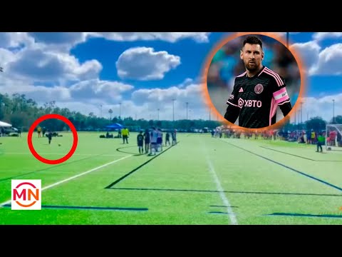 ¡HIJO DE TIGRE! El tremendo tiro libre de Thiago Messi en la academia de Inter Miami