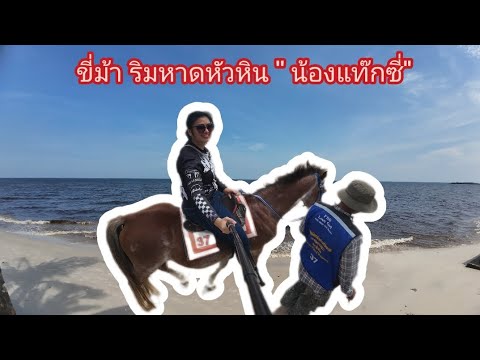 ขี่ม้าริมหาดหัวหินชื่อน้องแท๊