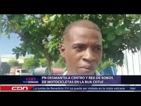 PN desmantela centro y red de robos de motocicleta en la Bija Cotuí
