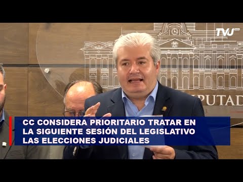 CC considera prioritario tratar en la siguiente sesión del legislativo las elecciones judiciales