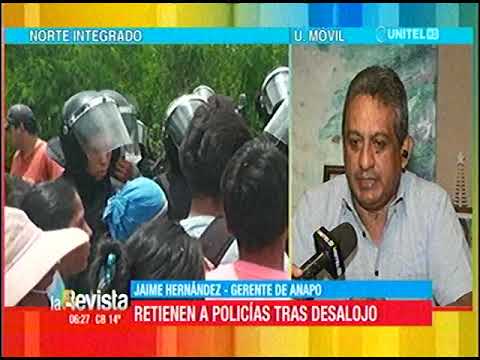 03022023 JAIME HERNANDEZ RETIENEN A POLICIAS TRAS DESALOJO EN EL NORTE INTEGRADO RED UNITEL