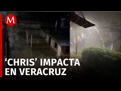 Tormenta tropical 'Chris' degrada a baja presión remanente, pero deja daños severos en Veracruz