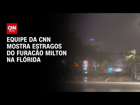 Equipe da CNN mostra estragos do furacão Milton na Flórida | CNN BRASIL