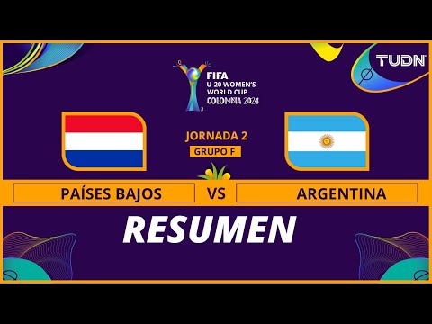 Resumen y goles | Países Bajos 3-3 Argentina | Mundial Femenil Sub20 | TUDN