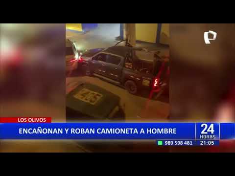 Los Olivos: encañonan a conductor y le roban su moderna camioneta