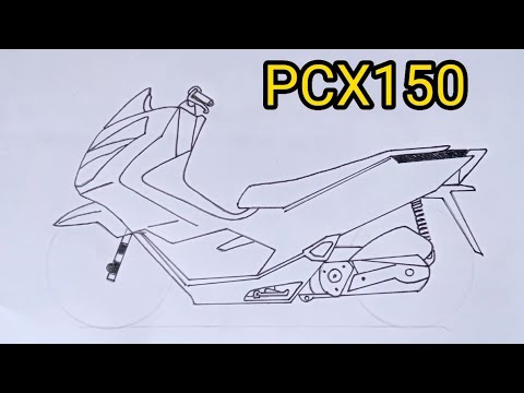 สอนวาดรูปPCX150[HondaPcx150