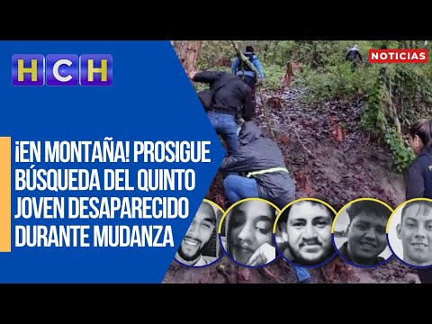 ¡En montaña! Prosigue búsqueda del quinto joven desaparecido durante mudanza