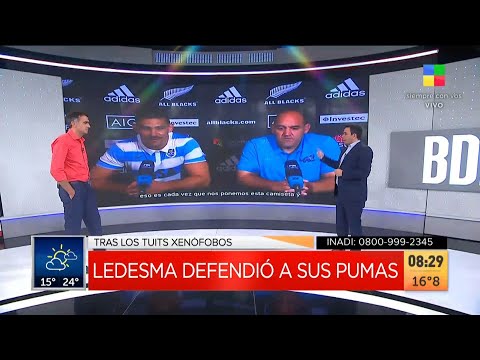 Mario Ledesma, exjugador argentino de rugby, habló de los tuits xenófogos y defendió a los Pumas