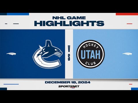 NHL Highlights | Canucks vs. Utah HC - December 18, 2024