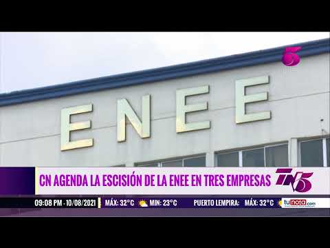 Congreso Nacional agenda escisión de la ENEE en tres empresas