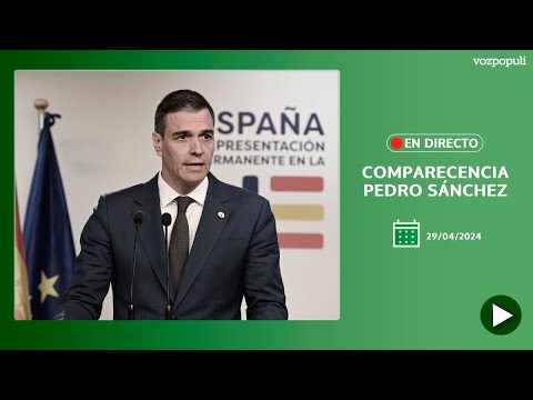 EN DIRECTO | Comparecencia de Pedro Sánchez
