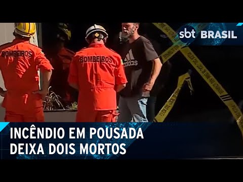 Duas pessoas morrem em incêndio que atingiu pousada em Brasília | SBT Brasil (03/05/24)