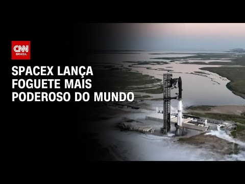 Spacex lança foguete mais poderoso do mundo | AGORA CNN