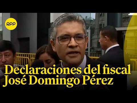 El fiscal José Domingo Pérez declara luego de culminar la audiencia contra el expresidente Toledo