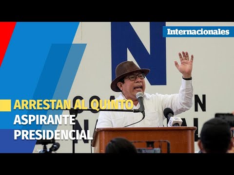 Detienen al quinto candidato presidencial de Nicaragua, Miguel Mora