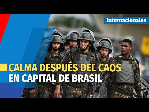 Brasilia amenace con el orden público bajo control pero con rastros de destrucción
