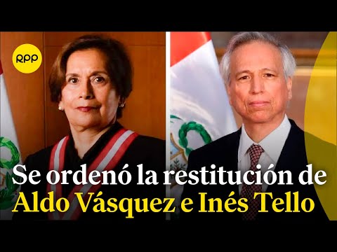 La Corte Superior de Justicia ordenó la reposición de Aldo Vásquez e Inés Tello en la JNJ.