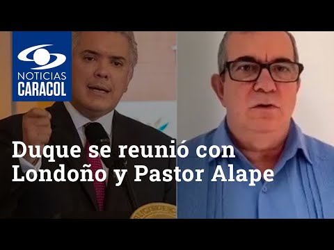 Iván Duque se reunió con Rodrigo Londoño y Pastor Alape