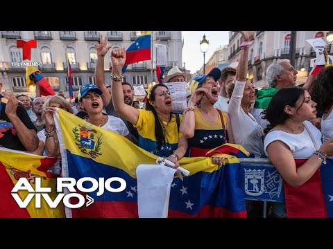 EN VIVO: Manifiestan venezolanos en Madrid en apoyo a Edmundo González | Al Rojo Vivo | Telemundo