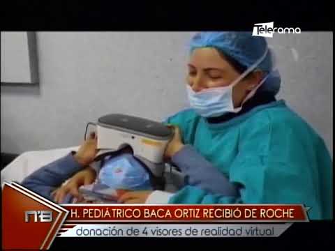 Hospital Pediátrico Baca Ortiz recibió de roche donación de 4 visores de realidad virtual