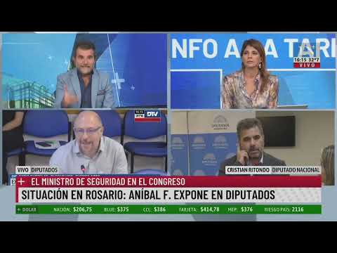 Situación en Rosario: Aníbal Fernández expone en diputados