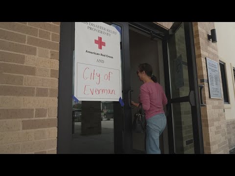 Red Cross deliver emergency cleaning supplies to flood victims in Crowley and Everman