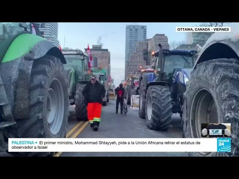 Manifestaciones contra las medidas sanitarias lideradas por camioneros se extienden en Canadá