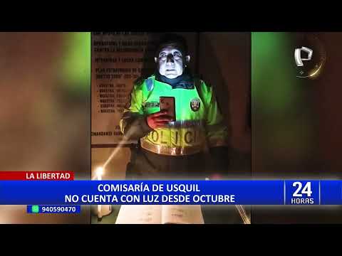 La Libertad: comisaría de Usquil sin luz desde octubre porque municipio no pagó recibo