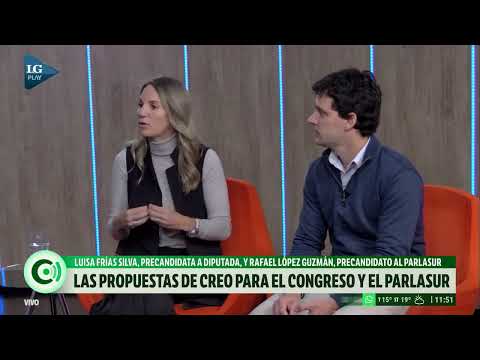 Luisa Frías Silva y Rafael López Guzmán: las propuestas de CREO para el Congreso y el Parlasur