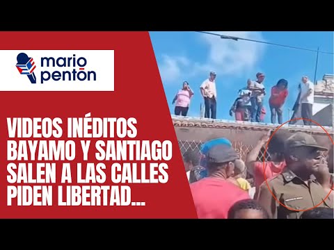 Videos inéditos de la manifestación en Santiago. Bayamo también sale a la calle
