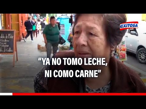 Ya no tomo leche, ni como carne: Al 76% de los peruanos no le alcanza el dinero para el mes