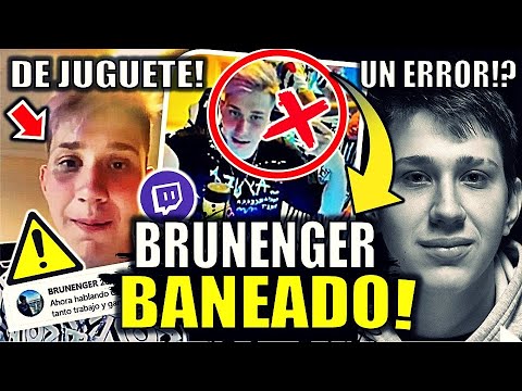 BRUNENGER BANEADO de TWITCH por ARMA de JUGUETE ¿Qué pasó | Ban a Bruno 2021 EXPLICACIÓN otra vez..