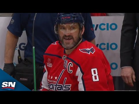 Capitals Alex Ovechkin Taps In Aliaksei Protas Feed For 888th Career Goal