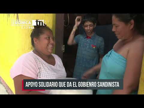 MIFAN entrega paquetes alimenticios a partos múltiples en Chontales - Nicaragua