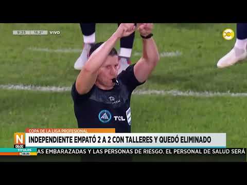 Copa de la Liga: Independiente empató 2 a 2 con Talleres y quedó eliminado ?N8:00? 16-04-24