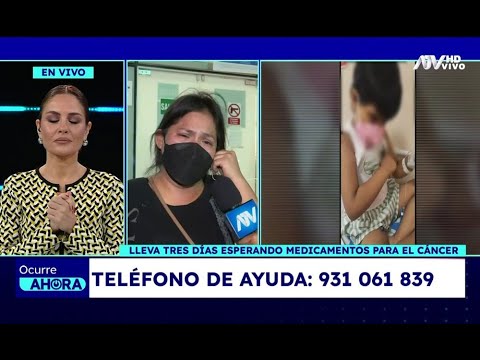Madre denuncia que su hija no puede recibir quimioterapia en el Almenara porque no hay medicamentos