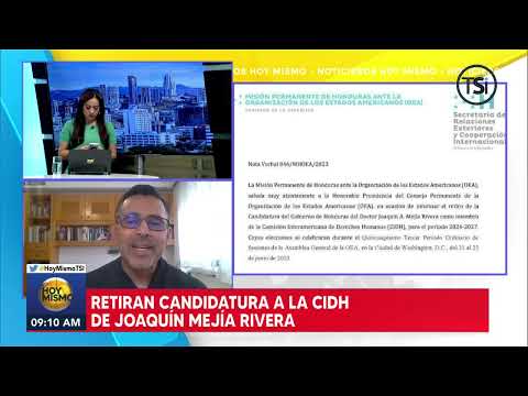 Joaquín Mejía tras su retiró de candidatura en la CIDH