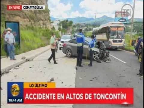 Jugador de Olimpia sufre aparatoso accidente en su vehículo en la capital hondureña