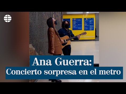 El concierto de incógnito de Ana Guerra en el Metro