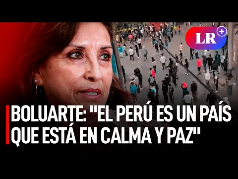 DINA BOLUARTE en EE. UU.:El Perú ahora es un país que está en CALMA y paz | #LR