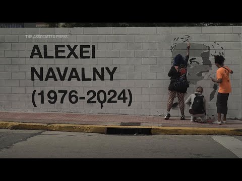 Russian artists in Buenos Aires paint mural in honor of late opposition leader Navalny