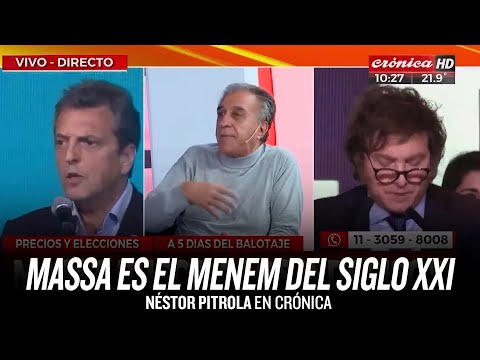 Massa es el Menem del siglo XXI // Néstor Pitrola en Crónica