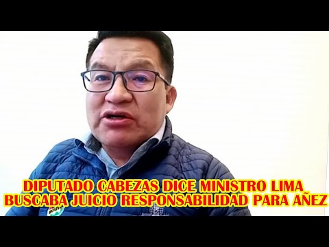 DIPUTADO RENAN CABEZAS CULP4 MINISTRO DE JUSTICIA POR NO PROCESAR CARLOS MESA..