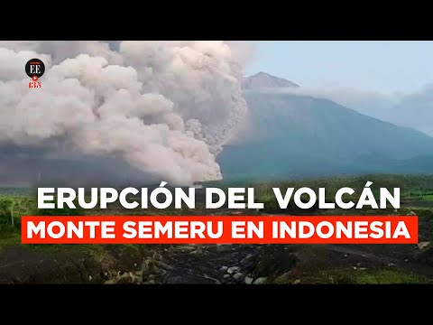Evacuaron 2.000 personas por la erupción del volcán Monte Semeru en Indonesia  | El Espectador