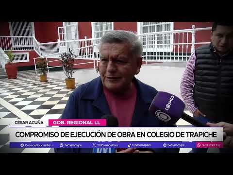 La Libertad: Compromiso de ejecución de obra en colegio de Trapiche