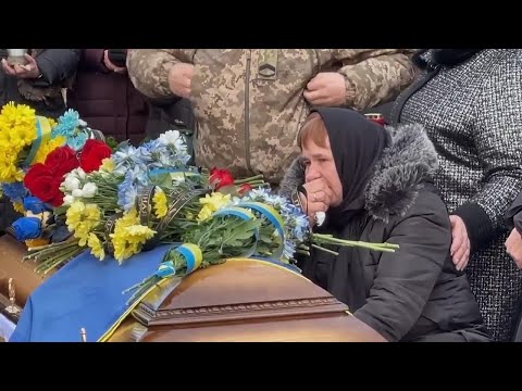 Funerals for Ukrainian servicemen who died in combat in the Zaporizhzhia region
