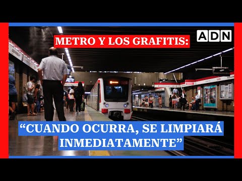 Metro de Santiago y los grafitis: “Cuando ocurra, se limpiará inmediatamente”