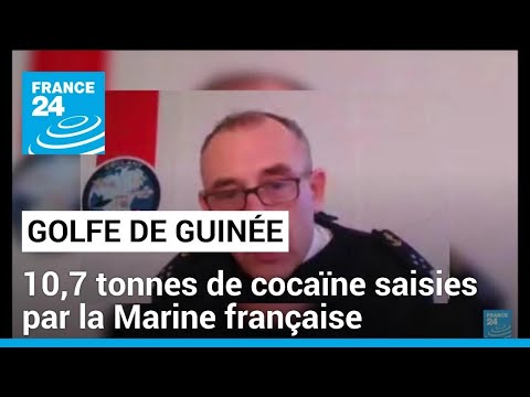 Golfe de Guinée : 10,7 tonnes de cocaïne saisies par la Marine française • FRANCE 24