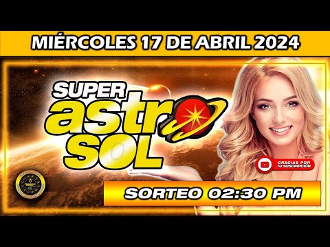 Resultado de SUPER ASTRO SOL del MIÉRCOLES 17 de Abril del 2024 #superastro #astrosol